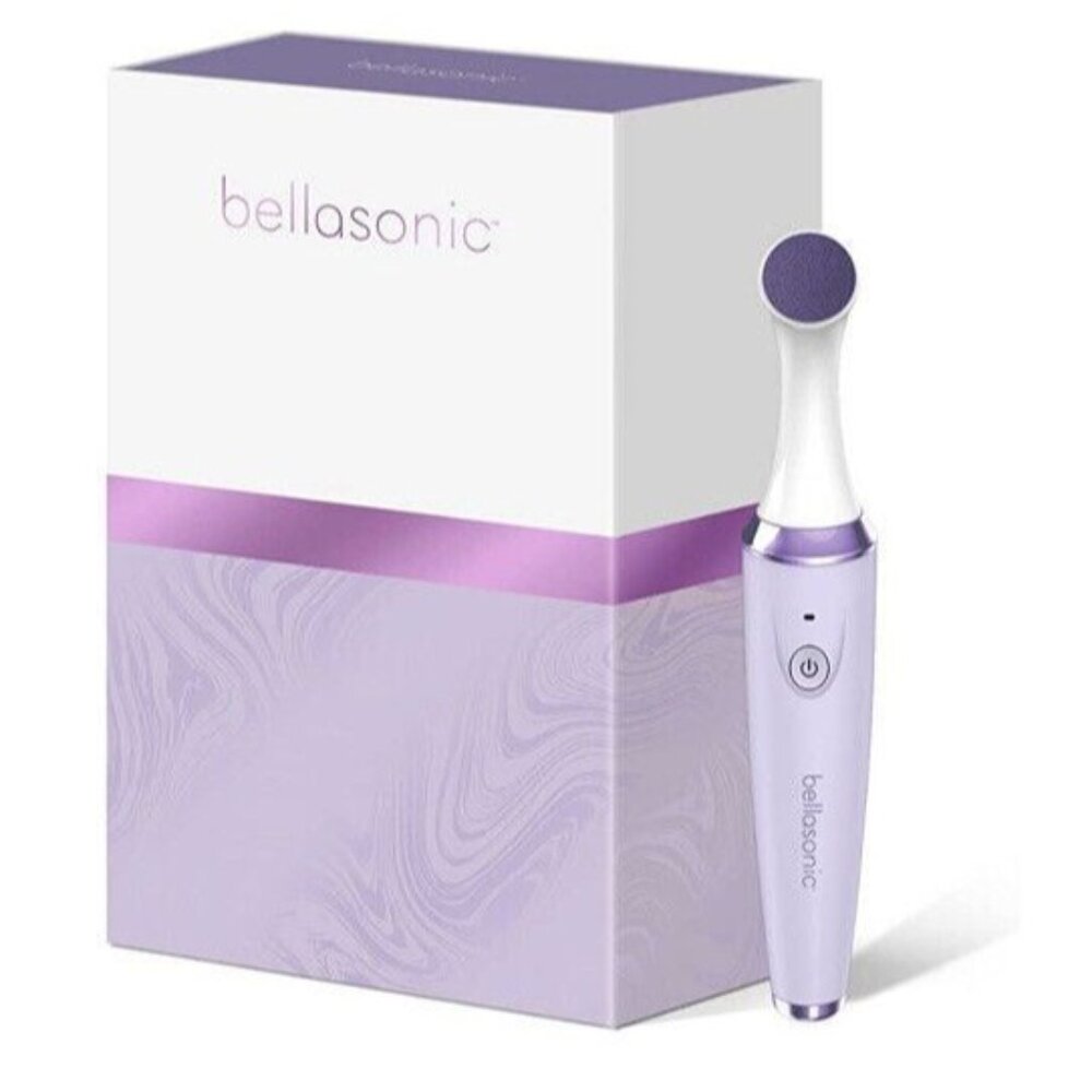 Bellasonic New Rechargeable Electric Nail File Set With Travel Pouch Purple NIB